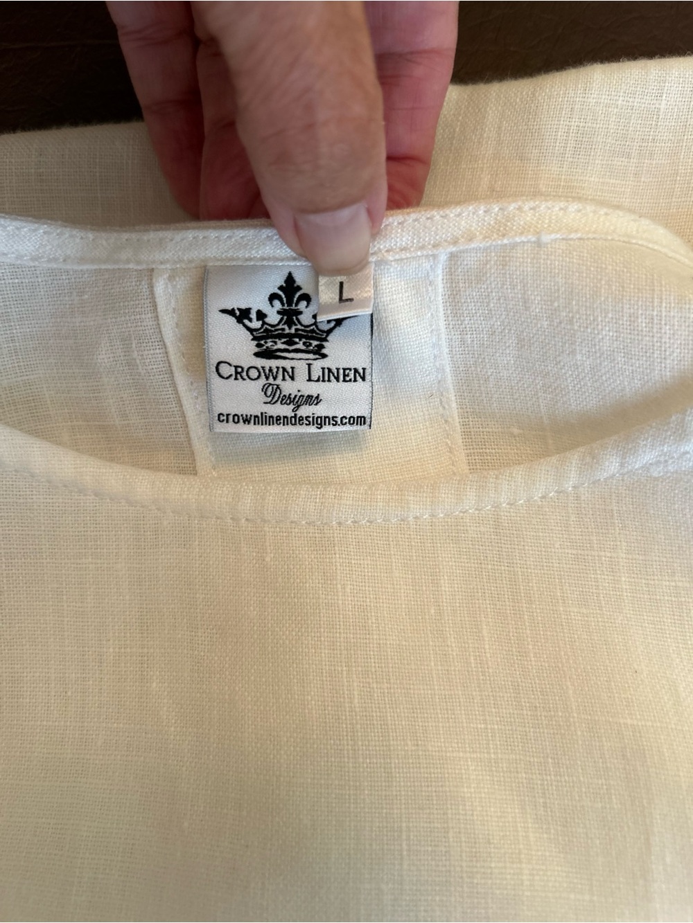 Women’s White Linen Bell-Sleeve Tunic Top – Casual Elegant - Picture 3 of 3